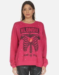 Lauren Moshi Blondie Heart L/S Boyfriend Pullover | Sierra By *Women Long Sleeve