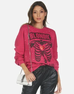 Lauren Moshi Blondie Heart L/S Boyfriend Pullover | Sierra By *Women Long Sleeve
