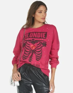 Lauren Moshi Blondie Heart L/S Boyfriend Pullover | Sierra By *Women Long Sleeve