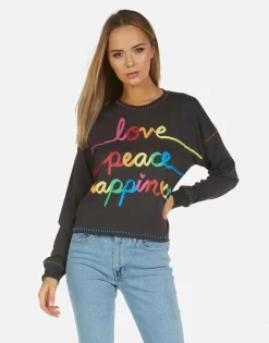 Lauren Moshi Brita Love Peace Happiness*Women Long Sleeve