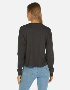 Lauren Moshi Brita Love Peace Happiness*Women Long Sleeve