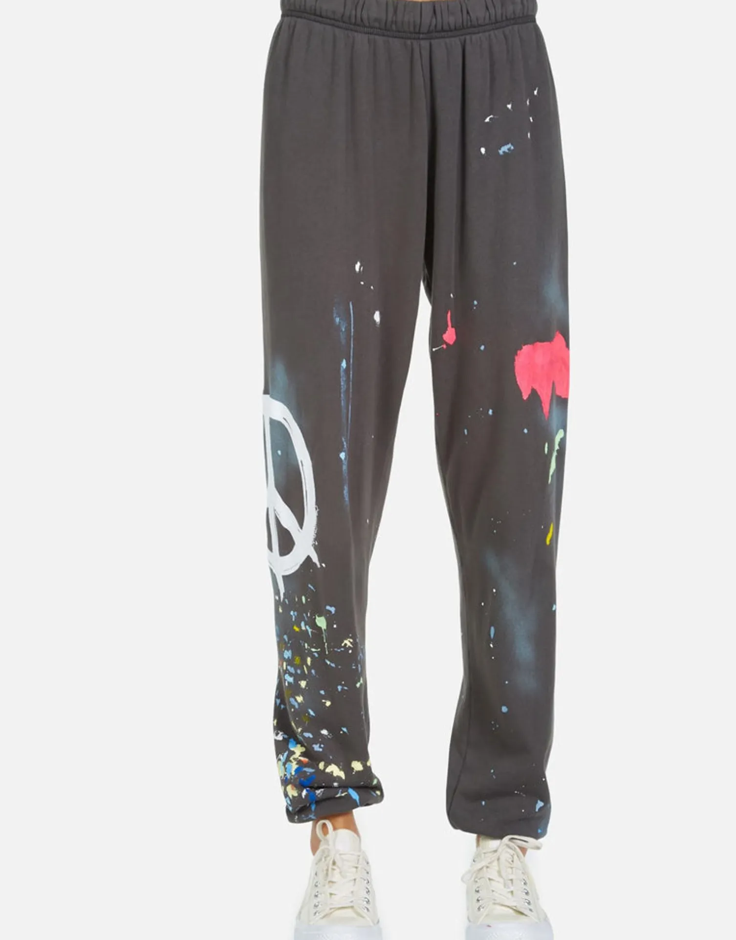 Lauren Moshi Brush Peace Sweatpants In Onyx Paint Splatter | Tanzy By *Women Long Sweatpants
