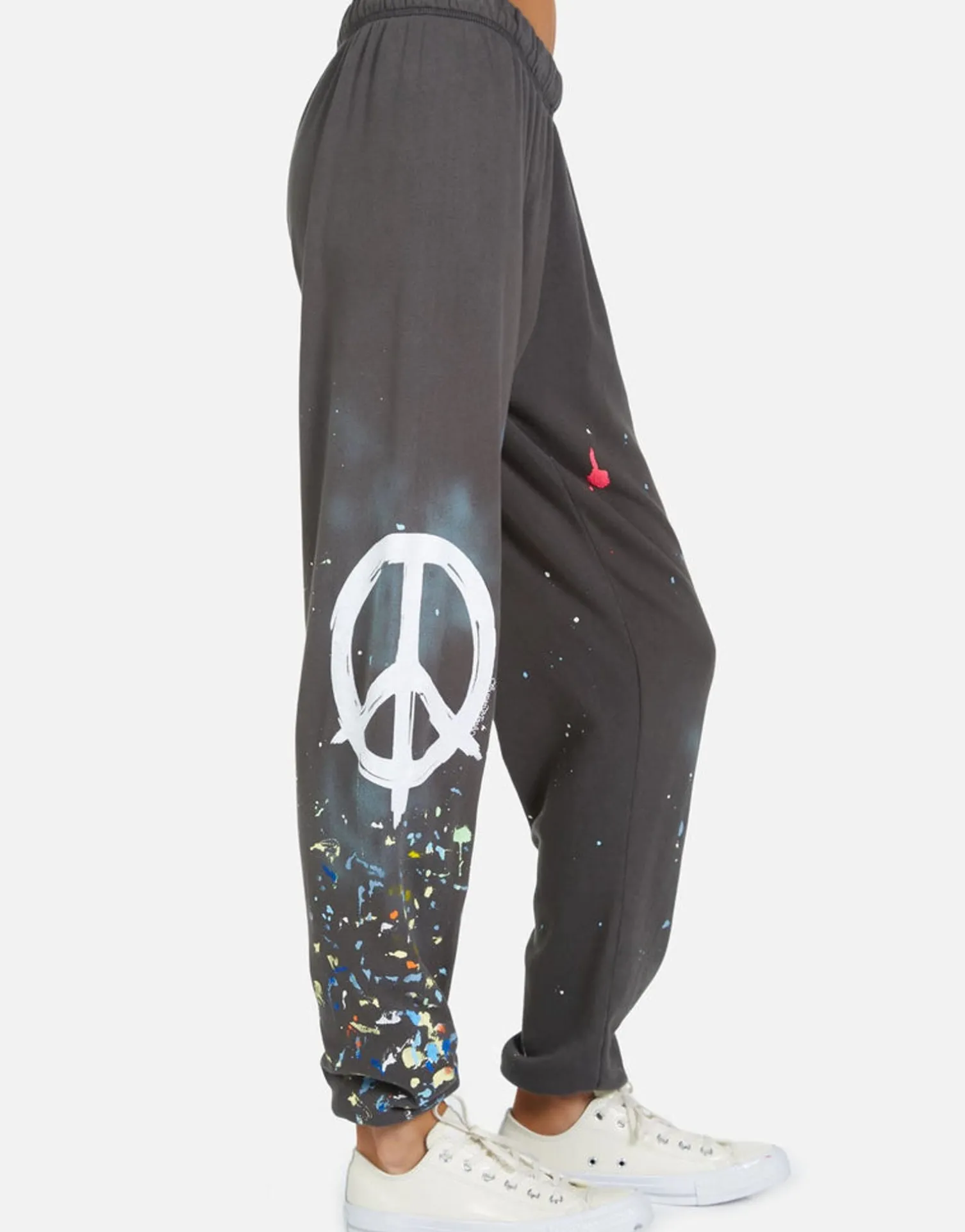 Lauren Moshi Brush Peace Sweatpants In Onyx Paint Splatter | Tanzy By *Women Long Sweatpants