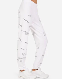 Lauren Moshi Brynn Happy Thoughts*Women Long Sweatpants