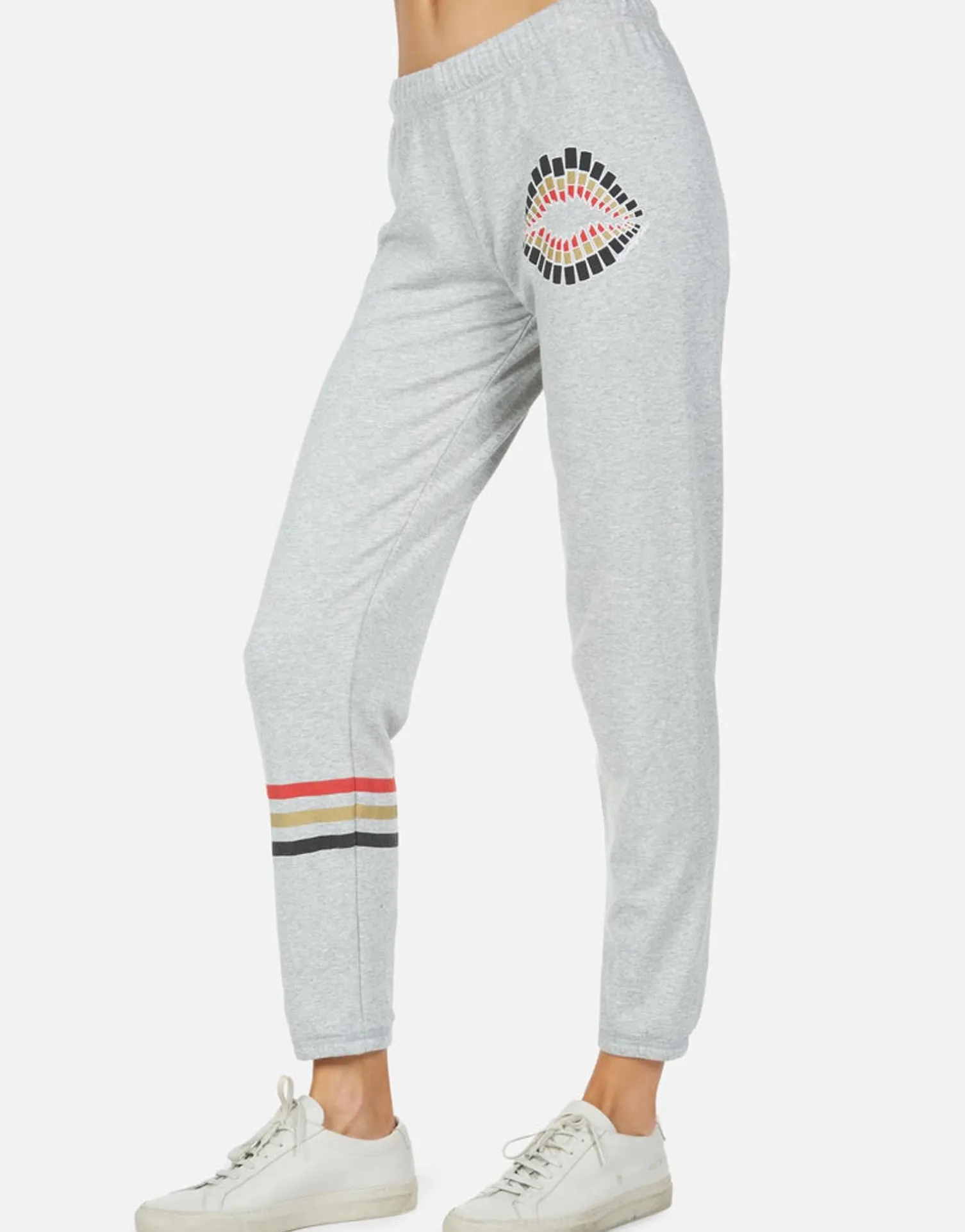 Lauren Moshi Brynn Lipstick Lip*Women Long Sweatpants