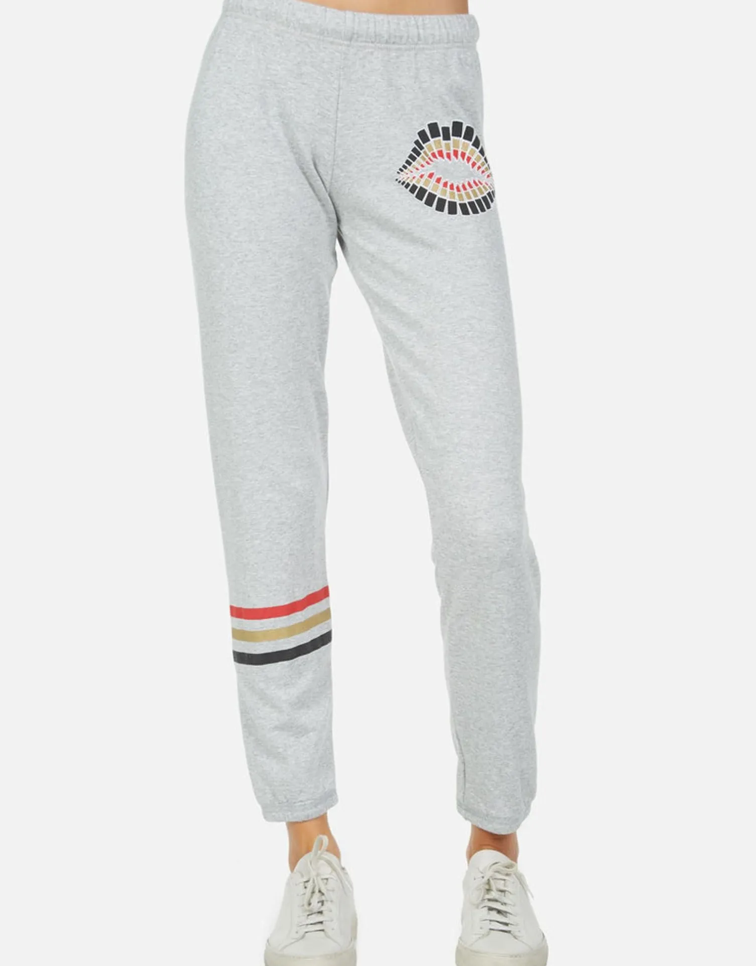 Lauren Moshi Brynn Lipstick Lip*Women Long Sweatpants