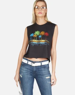 Lauren Moshi Cali Dreaming Crop Muscle Tank | Kel By *Women Tanks