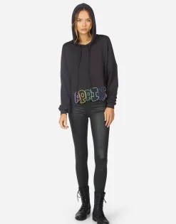 Lauren Moshi Cambry Happiness Embroidery*Women Hoodies