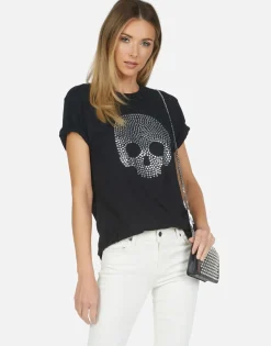 Lauren Moshi Capri Nailhead Skull*Women Short Sleeve