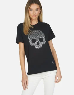 Lauren Moshi Capri Nailhead Skull*Women Short Sleeve