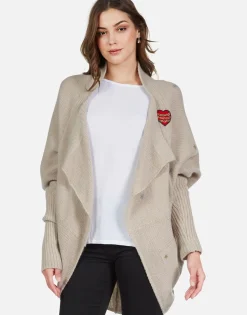 Lauren Moshi Chain Heart Stars Draped Cardigan | Daya By *Women Sweaters & Knits