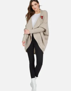 Lauren Moshi Chain Heart Stars Draped Cardigan | Daya By *Women Sweaters & Knits