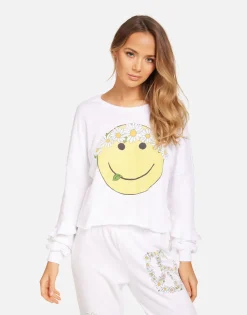 Lauren Moshi Chevelle Happy Daisy Peace*Women Long Sleeve
