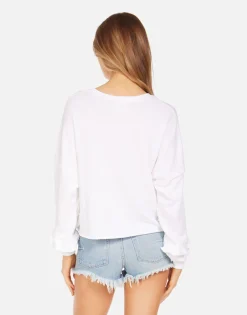 Lauren Moshi Chevelle Happy Daisy Peace*Women Long Sleeve