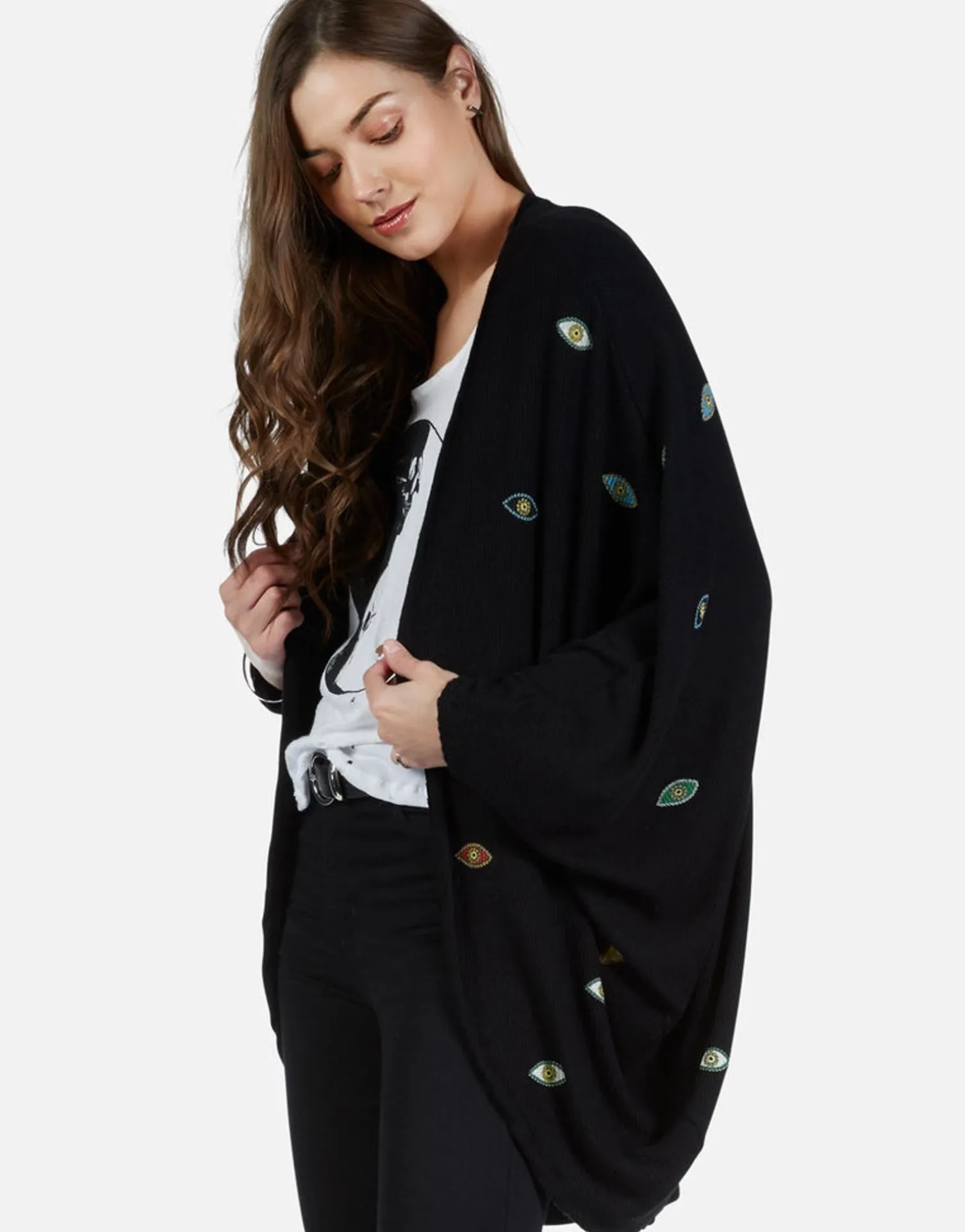 Lauren Moshi Color Bead Eyes Cardigan Wrap | Isla By *Women Sweaters & Knits