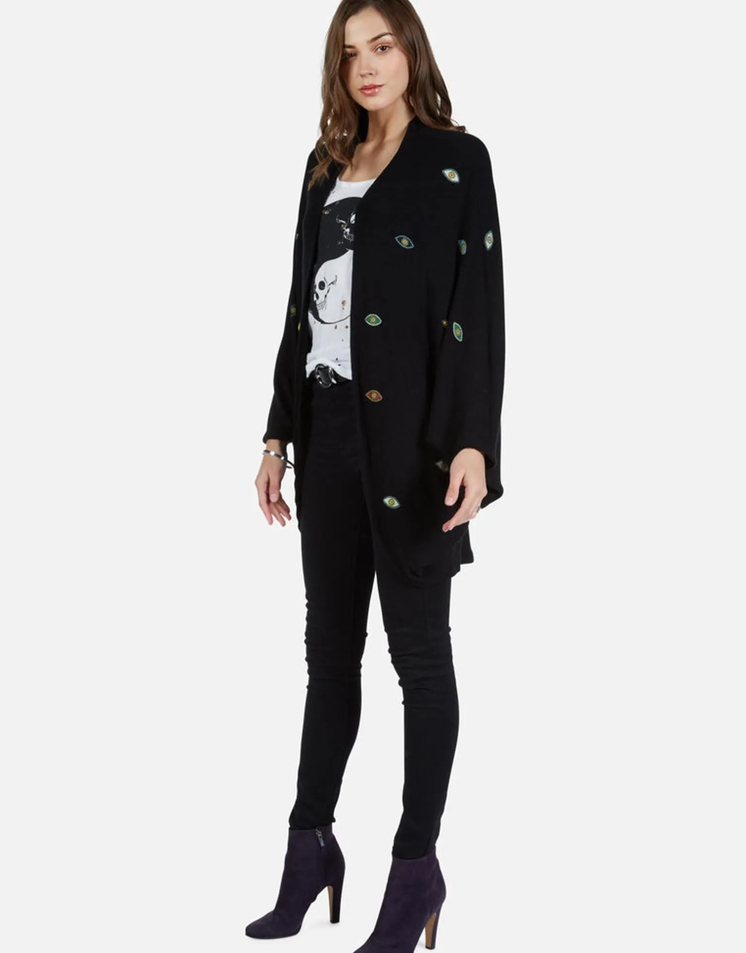 Lauren Moshi Color Bead Eyes Cardigan Wrap | Isla By *Women Sweaters & Knits