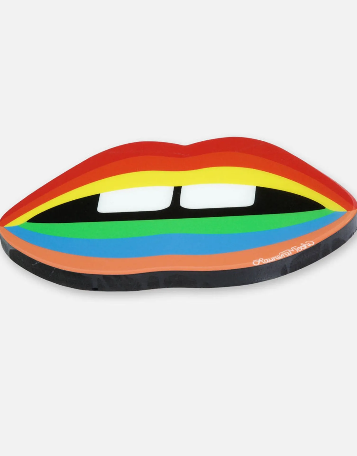 Lauren Moshi Color Cig Lip Wooden Canvas Art By * Decor