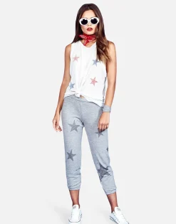 Lauren Moshi Color Mini Stripe Stars High Neck Tank | Peyton By *Women Tanks