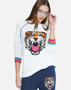 Lauren Moshi Color Varsity Tiger L/S Raglan Pullover | Lina By *Women Long Sleeve