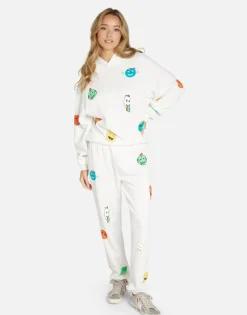 Lauren Moshi Comic Emojis Hoodie In | Trina By *Women Hoodies