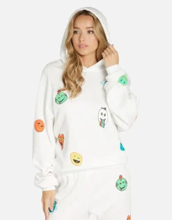 Lauren Moshi Comic Emojis Hoodie In | Trina By *Women Hoodies