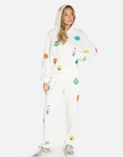 Lauren Moshi Comic Emojis Hoodie In | Trina By *Women Hoodies