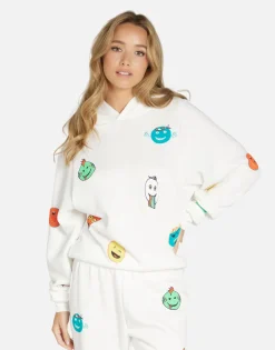 Lauren Moshi Comic Emojis Hoodie In | Trina By *Women Hoodies