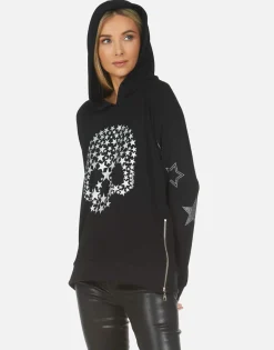 Lauren Moshi Corbin Star Skull*Women Hoodies