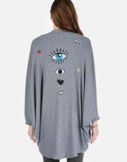 Lauren Moshi Cosmic Glam Eyes Cardigan Wrap | Isla By *Women Sweaters & Knits