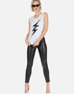 Lauren Moshi Cracked Lightning Bolt Scoop Neck Tank | Kel By *Women Tanks