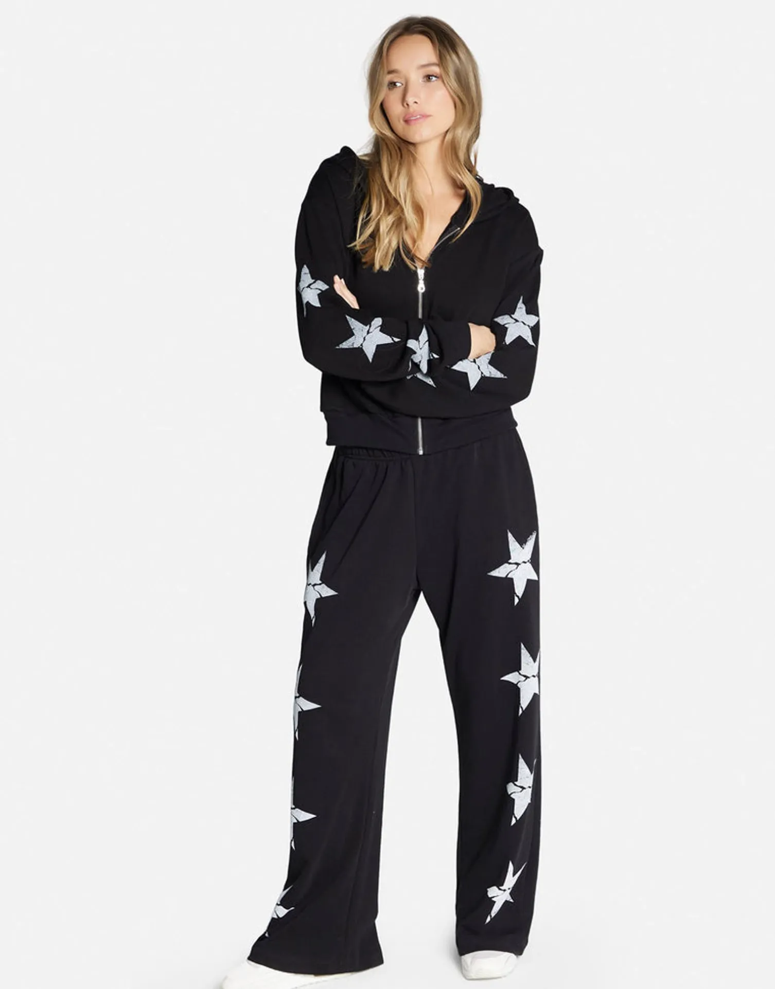 Lauren Moshi Cracked Star Zip Hoodie In | Lachelle By *Women Hoodies
