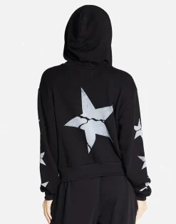 Lauren Moshi Cracked Star Zip Hoodie In | Lachelle By *Women Hoodies