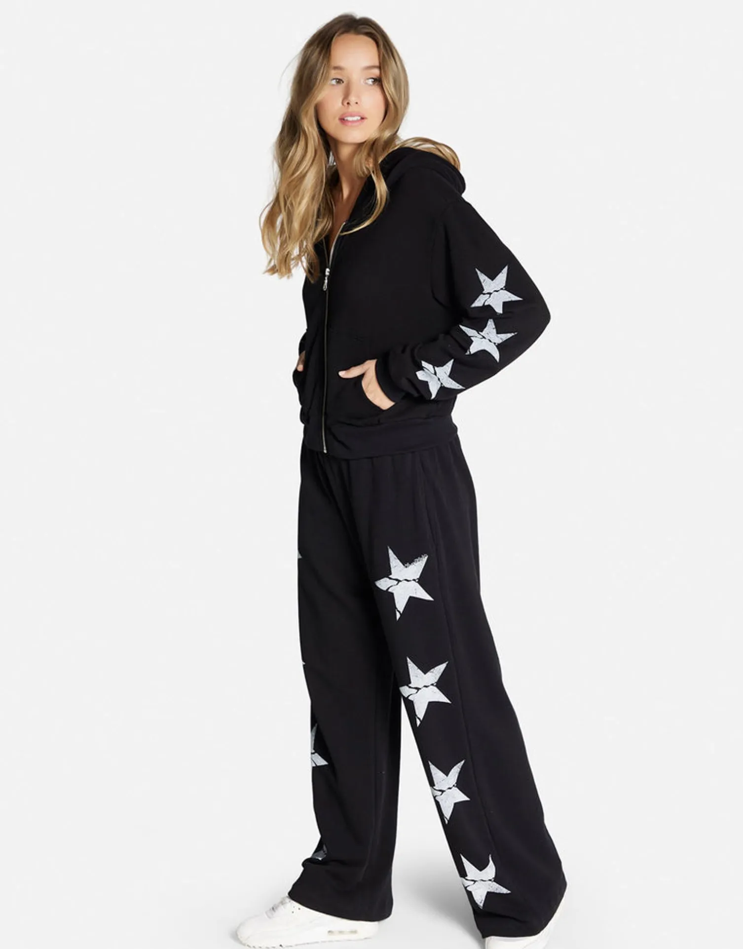 Lauren Moshi Cracked Star Zip Hoodie In | Lachelle By *Women Hoodies