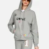 Lauren Moshi Crystal #1 Love Pullover Hoodie | Melanie By *Women Hoodies