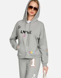 Lauren Moshi Crystal #1 Love Pullover Hoodie | Melanie By *Women Hoodies