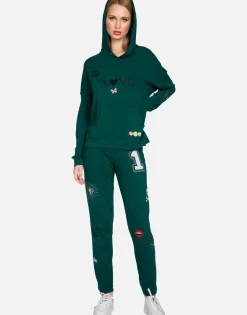 Lauren Moshi Crystal #1 Love Pullover Hoodie | Melanie By *Women Hoodies