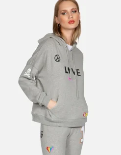 Lauren Moshi Crystal #1 Love Pullover Hoodie | Melanie By *Women Hoodies