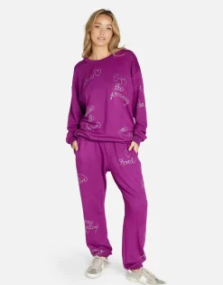 Lauren Moshi Crystal Affirmations Pullover In | Babbs By *Women Long Sleeve