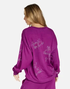 Lauren Moshi Crystal Affirmations Pullover In | Babbs By *Women Long Sleeve