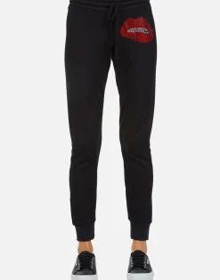 Lauren Moshi Crystal Biting Lip Lounge Sweatpant | Jess By *Women Long Sweatpants