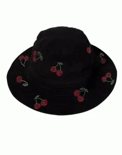 Lauren Moshi Crystal Cherries Bucket Hat In | Adina X By * Hats
