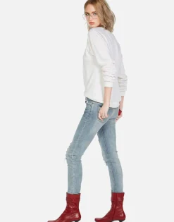 Lauren Moshi Crystal Dripping Star Vintage Pullover | Noleta By *Women Long Sleeve