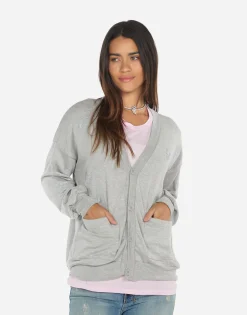 Lauren Moshi Crystal Hearts Button Up Sweatshirt | Jamila By *Women Sweaters & Knits