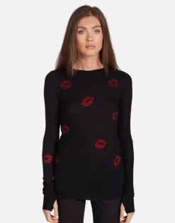 Lauren Moshi Crystal Kisses Fitted Thermal In | Mckinley By *Women Long Sleeve