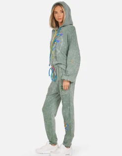 Lauren Moshi Crystal Lightning Peace Boyfriend Hoodie | Serilda By *Women Hoodies