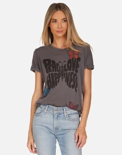 Lauren Moshi Crystal Love Butterfly Ss Boyfriend Tee | Edda By *Women Short Sleeve