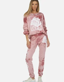 Lauren Moshi Crystal Loved Rose L/S Pullover | Sierra By *Women Long Sleeve