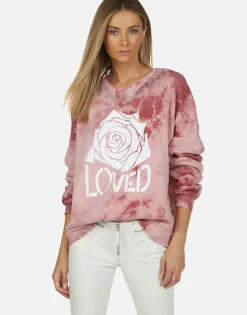 Lauren Moshi Crystal Loved Rose L/S Pullover | Sierra By *Women Long Sleeve