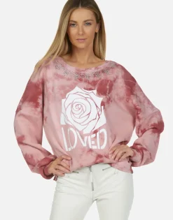 Lauren Moshi Crystal Loved Rose L/S Pullover | Sierra By *Women Long Sleeve