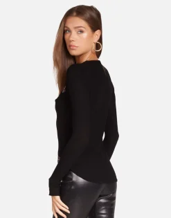 Lauren Moshi Crystal Mushrooms Fitted Thermal In | Mckinley By *Women Long Sleeve